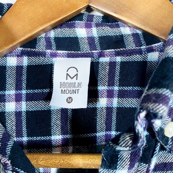 Noble Mount Plaid Button Up Shirt Heavy Long Sleeve - M - Picture 4 of 4